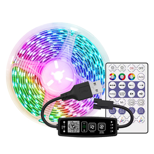 幻彩rgb智能5v自粘USB灯带套装电竞电脑桌面电视背景led氛围灯条