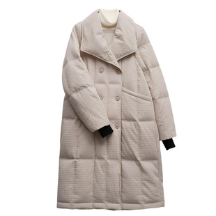 雅鹿官方中长款朦胧女款羽绒服2025新款时尚防寒保暖外套羽绒服