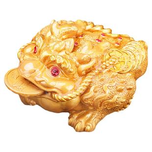 三足金蟾大号变色茶宠招财蟾蜍茶具茶桌摆件精品装饰茶玩金蝉可养