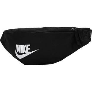 NIKE耐克黑色腰包男包女包休闲运动轻便收纳包斜挎胸包DB0490-010