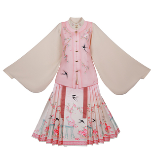 2026新款梦回风华绝美比甲春夏刺绣汉服女装琵琶袖马面裙套装