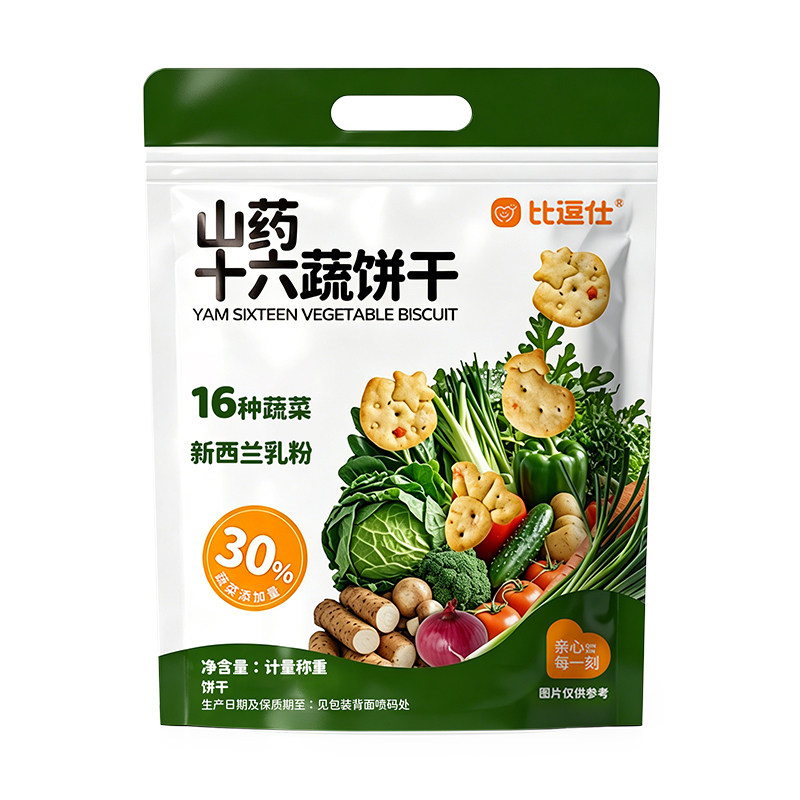 比逗仕山药十六蔬饼干
