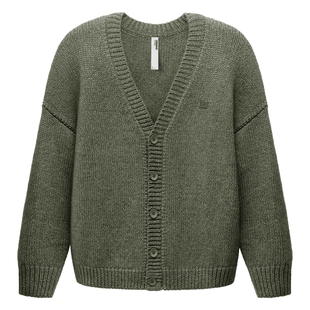 蕉内热皮503+++男士锁温开衫毛衣家居服保暖宽松羊毛针织衫冬季