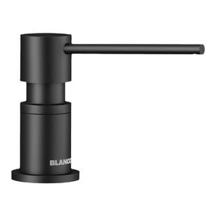 德国原装进口blanco铂浪高水槽厨房皂液器水槽配件525789亚光黑