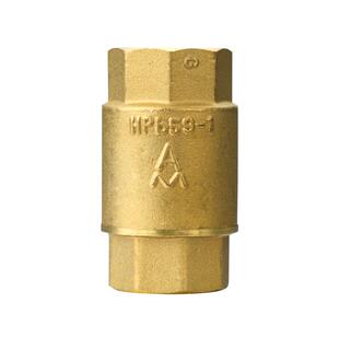 埃美柯立式止回阀黄铜水表止逆阀4分家用防反水螺纹水边单向阀