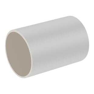 50PVC给水管材污水排水管切割两母件对接短管外径50mm长度可定制