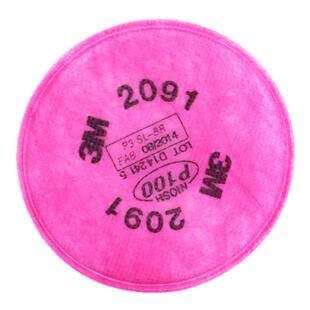 3M2091CN过滤棉KP100防电焊烟异味玻璃纤维工业粉尘颗粒物金属烟