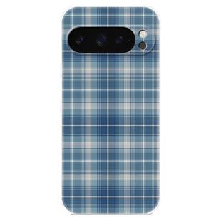 蓝色格子适用谷歌Pixel10手机壳9pro/8/7/6A文艺XL绿色格纹简约女款气囊防摔软