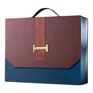 新款红酒盒手提干红葡萄酒包装礼品盒空盒送礼盒定制精致