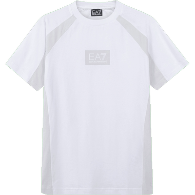 EA7阿玛尼LOGO胶印圆领短袖T恤