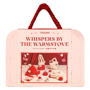 MOBEE暖炉絮语围巾帽子包包毛线礼盒儿童生日礼物女孩新年礼物