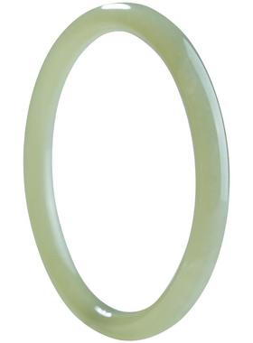 慕溪源冰透和田玉手镯少女款玉镯