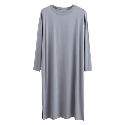 男士睡裙中长款睡袍莫代尔宽松