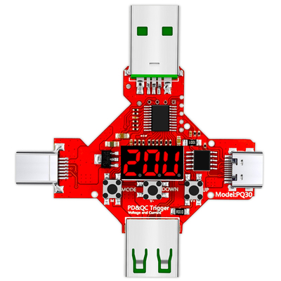炬为pd3.1协议快充诱骗器电流表