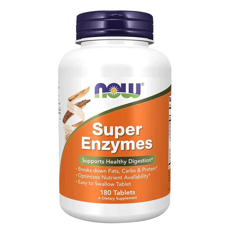now进口super enzymes全谱复方复合肠胃超级消化酶片复合酵素成人
