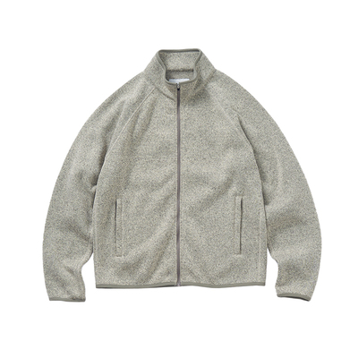 714street混纺针织抓绒夹克