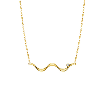 「漪」系列水光涟漪钻石项链