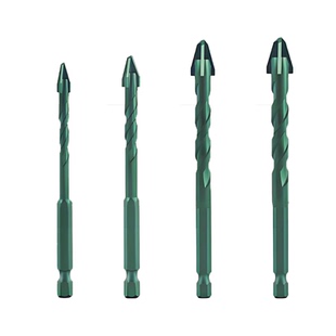 钨钢合金四刃偏心钻超硬干打全瓷砖玻璃石材岩板打孔6mm钻头歪头