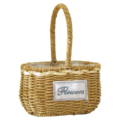 草编手提花篮两件包邮伴手礼