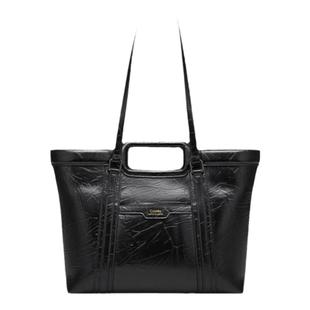 【张天爱同款】Cnoles蔻一墨澜托特包新款大容量黑色手提单肩包包