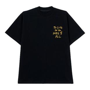 Holocene美式潮牌复古字母短袖T恤男夏季宽松休闲圆领高级感上衣