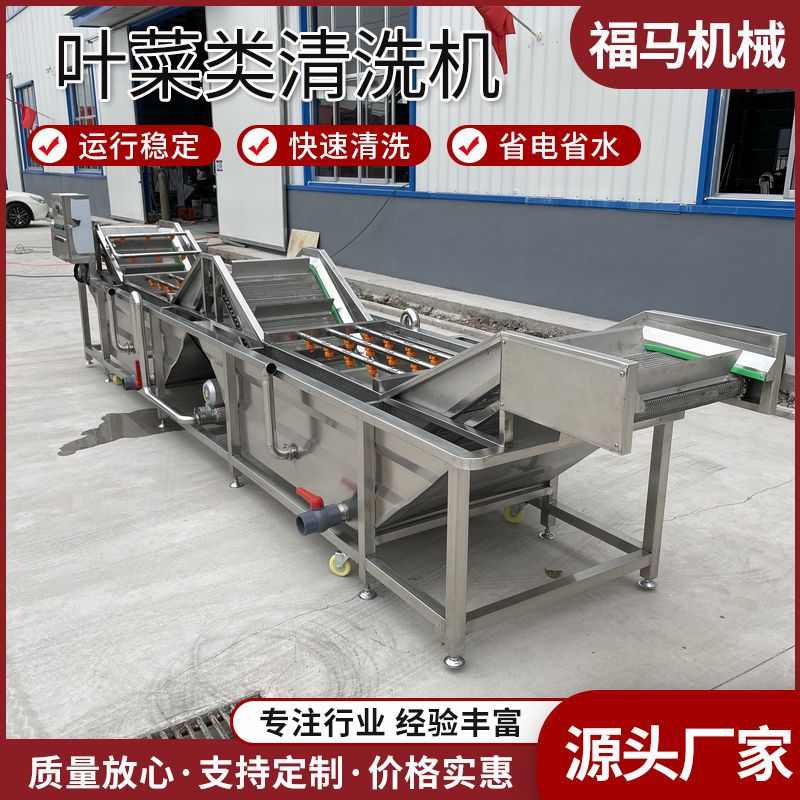 小香葱清洗机 芹菜韭菜喷淋清洗设备 多功能叶菜类清洗机智能
