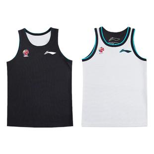 李宁CBA篮球服套装双面穿广东球队装备训练服背心球员同款比赛裤