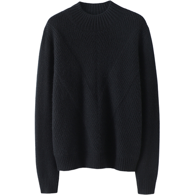 启超高端100%纯山羊绒衫