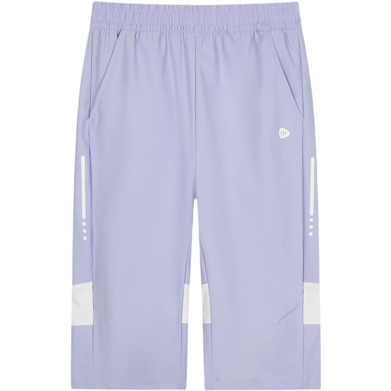 水孩兒兒童防曬短褲2025夏裝新品涼感男童運(yùn)動(dòng)風(fēng)女童打底七分褲子