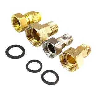 正品埃美柯水表接头配件黄铜4分6分加厚单件活接头原装接头多规格