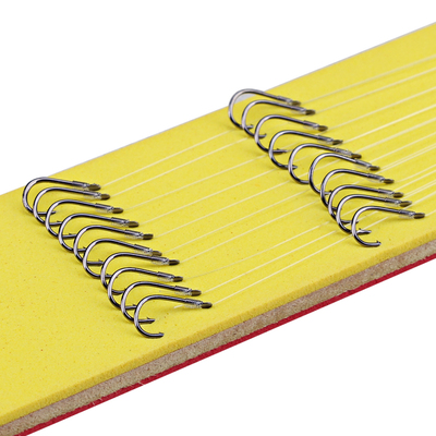 博猎绑好鱼钩防缠绕有倒刺双钩