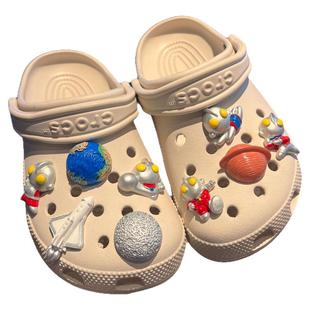 奥特曼洞洞鞋配饰diy星球大战crocs鞋花适配卡洛驰洞洞鞋拖鞋扣男