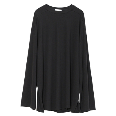 Carolingian極简ROW风！日本醋酸Modal舒垂后背分割廓形长袖T上衣