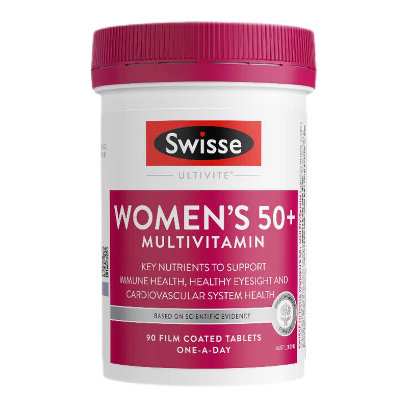 Swisse斯维诗中老年女性综合复合维生素50+免疫力新陈代谢碘化钾
