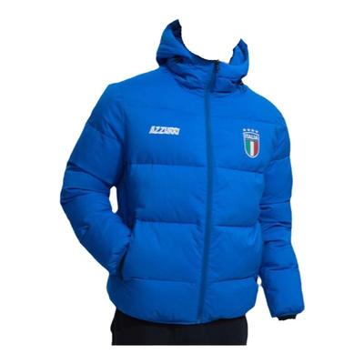 意大利国家队蓝色棉服宽松面包服
