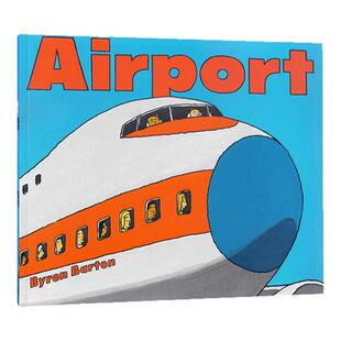 进口英文原版正版  Airport 机场 平装 廖彩杏书单推荐 Byron Barton 作品 儿童图画书