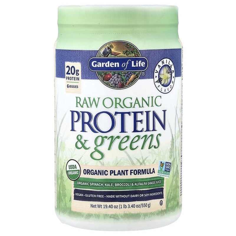 Garden of Life雀巢生命花园RAW蛋白质粉绿色食品有机植物配方