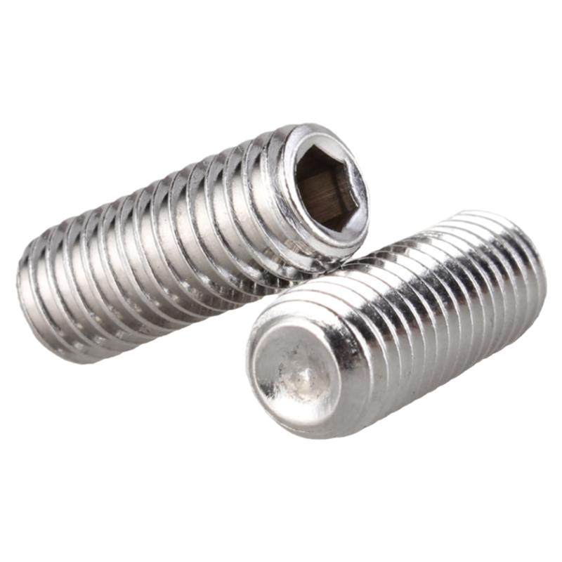 304不锈钢无头内六角螺丝 凹端紧定机米顶丝止付螺钉M2M3M4M5M6M8