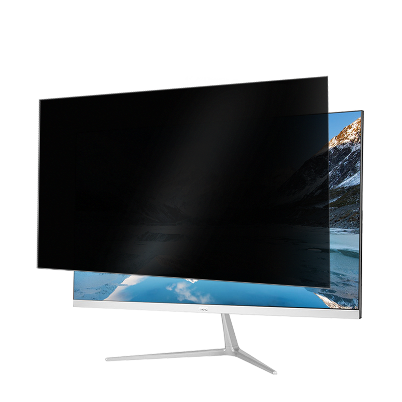 电脑防偷窥膜32寸曲屏台式显示器防窥膜27防隐私保护罩磨砂防反光防偷看保护膜aoc三星27曲面显示屏屏幕贴膜