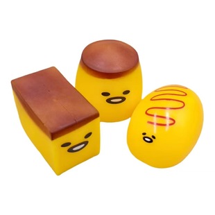 懒蛋蛋袋装全套奶黄包呕吐蛋黄哥捏捏乐减压玩具pvc创意整蛊玩具