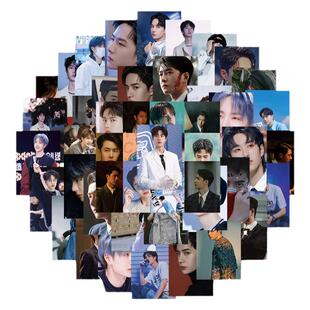 60张不重复王一博明星高颜值周边贴纸手机壳DIY贴纸水杯装饰贴纸行李箱贴纸手账贴纸