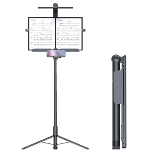 SEAJIC施吉客乐谱支架可折叠一体便携落地古筝小提琴吉他乐团演奏专业曲谱架室内家用户外演出音乐谱架免安装