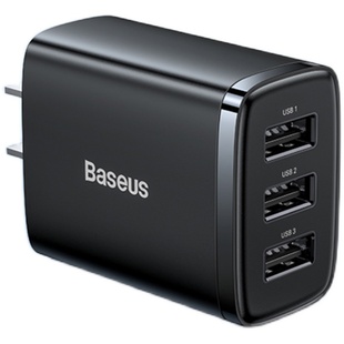 【包邮】倍思多口usb充电器三口充电插头5V2A苹果华为小米充电头