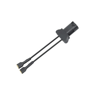 适合于丰田本田大众汽车蜗牛喇叭公插转接线插头改装免破连接线头