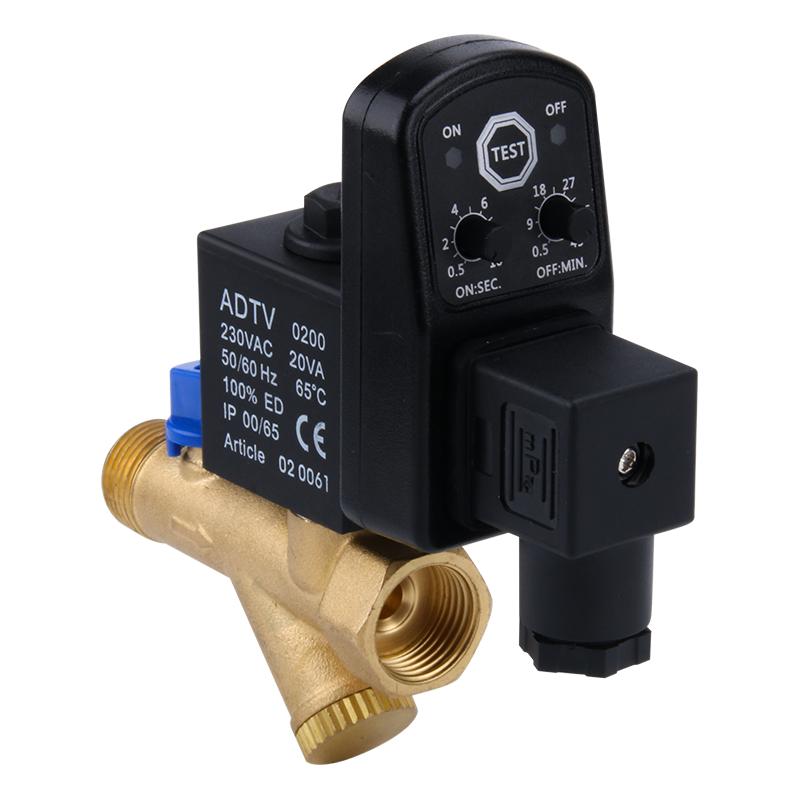 自动排水器分体式AC220V/110V/380V电子排水阀连体式DC24V
