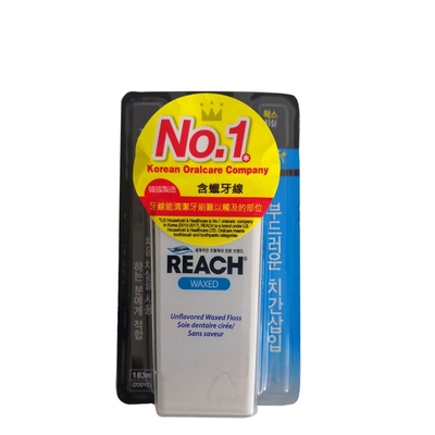 香港版强生REACH含蜡牙线183M扁线原味牙线 易使用清洁牙缝牙菌斑