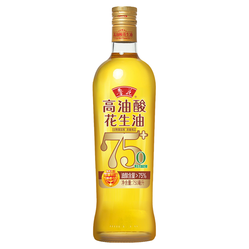 鲁花高油酸花生油压榨一级食用油