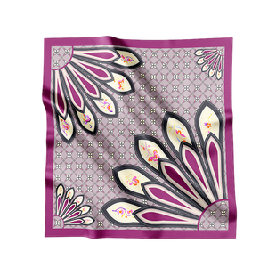 【苏州丝绸博物馆联名】龙泉禧里云肩系列真丝丝巾方巾100%桑蚕丝