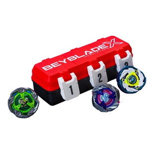 爆旋陀螺收纳盒BeybladeX比赛3格单独开合专用保护陀螺盒【现货】