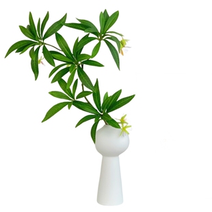 北欧仿真绿植仿真水石榕花单枝马醉木叶假树枝客厅植物装饰摆件